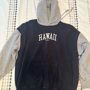 brandy melville oversized colorblock hoodie
